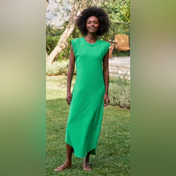 Frank & Eileen Cory Kelly Green Muscle Tee Maxi Dress NWOT St Patrick’s Day - Picture 1 of 5